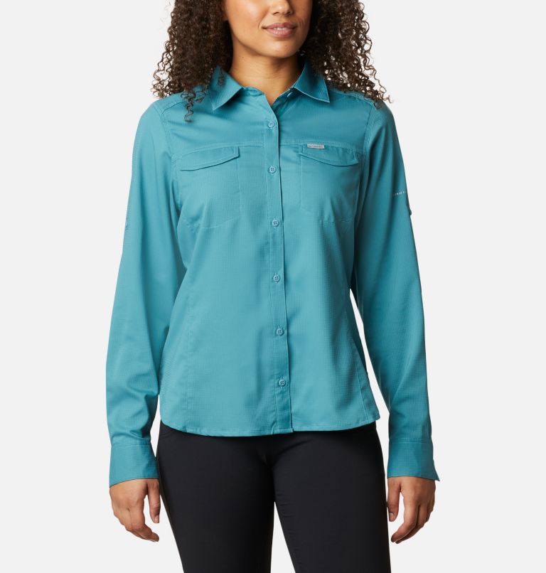 White Women's Columbia Silver Ridge Shirts | QOUAXK-537 - Columbia Outlet Online