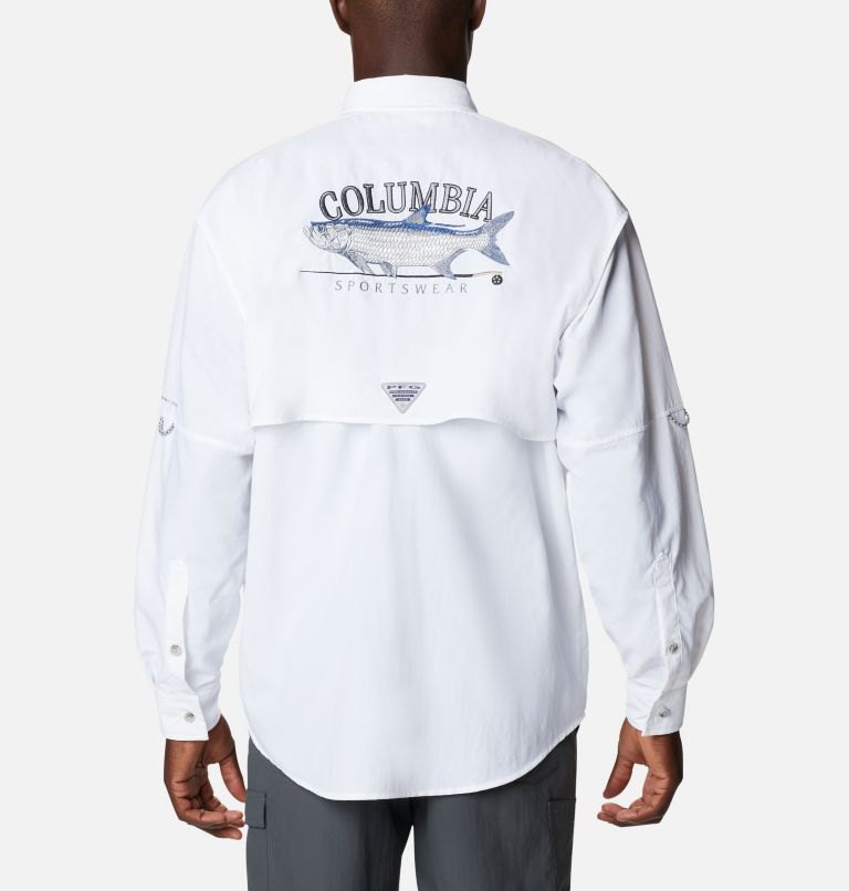 White Men's Columbia Bonehead Fishing Shirts | YESVCW-103 - Columbia Outlet Online