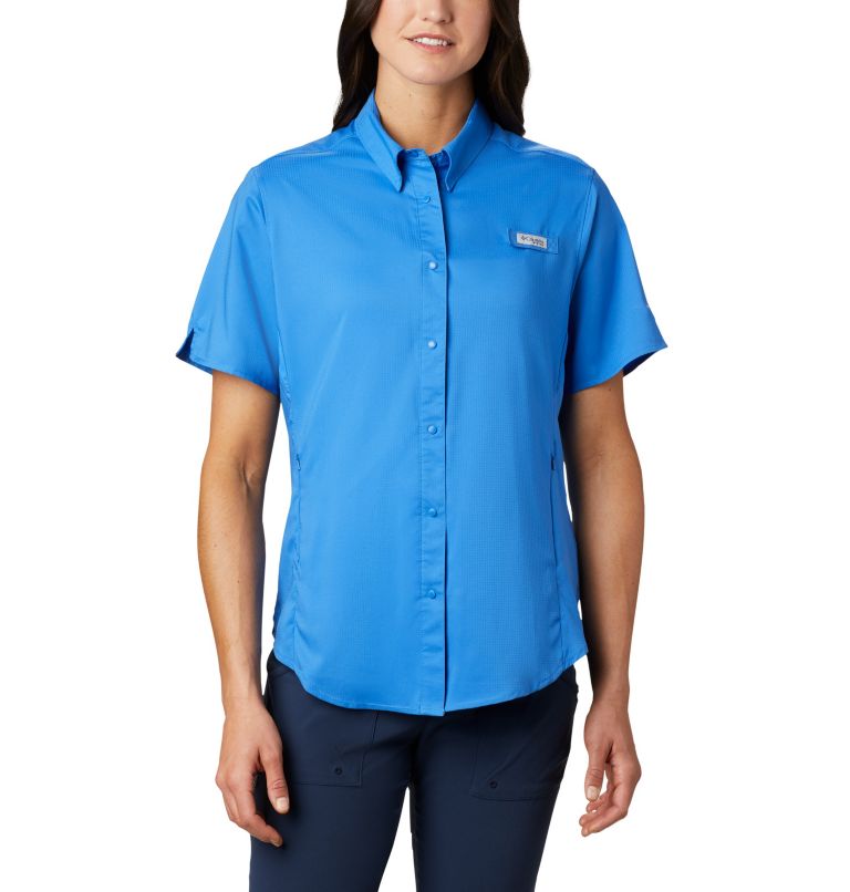 Blue Women's Columbia PFG Tamiami II Shirts | GJKHTV-843 - Columbia Outlet Online