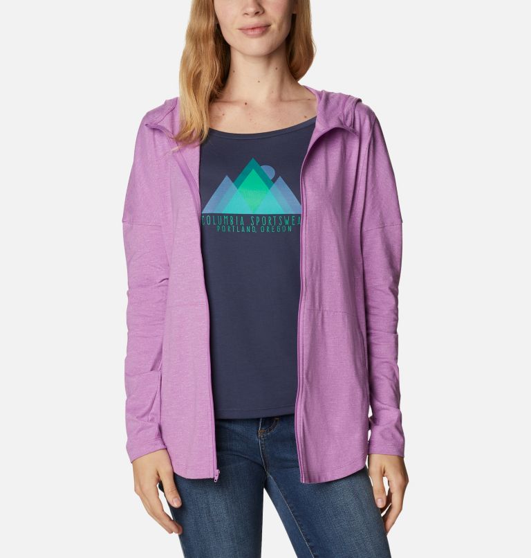 Pink Women's Columbia Cades Cove Hoodies | XLBWAS-123 - Columbia Outlet Online