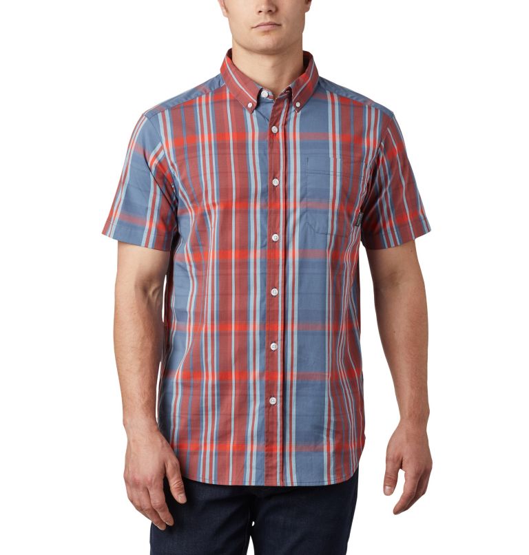 Green Men's Columbia Rapid Rivers II Shirts | HFNCMV-269 - Columbia Outlet Online