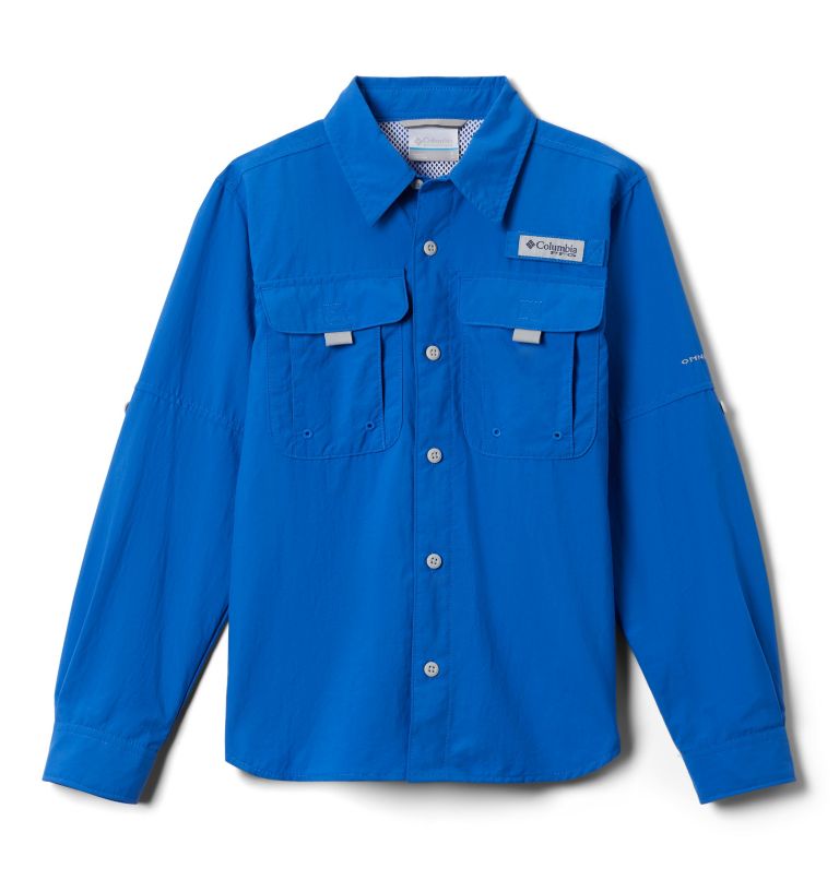 Blue Kids' Columbia PFG Bonehead Shirts | ECAOTY-960 - Columbia Outlet Online