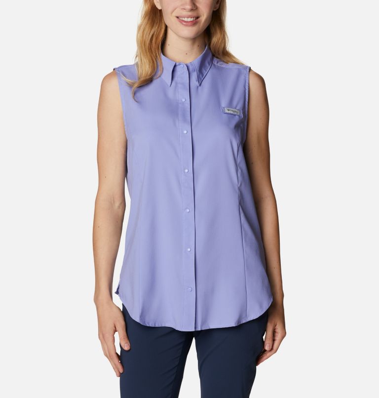 White Women's Columbia PFG Tamiami Shirts | FQNGAB-104 - Columbia Outlet Online