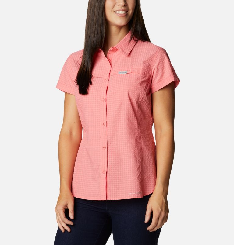White Women's Columbia Silver Ridge Shirts | QOUAXK-537 - Columbia Outlet Online