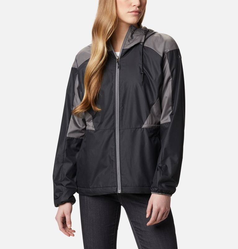 Black Grey Women's Columbia Side Hill Windbreaker | WGCTAN-637 - Columbia Outlet Online