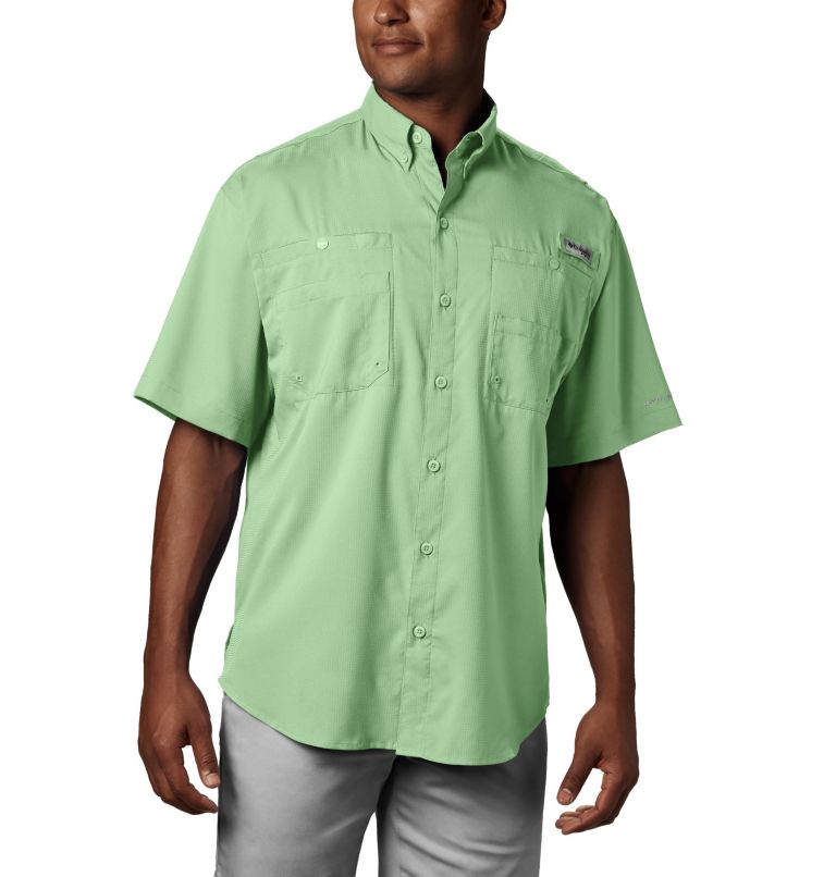 Pink Men's Columbia PFG Tamiami II Fishing Shirts | DSKCVO-075 - Columbia Outlet Online