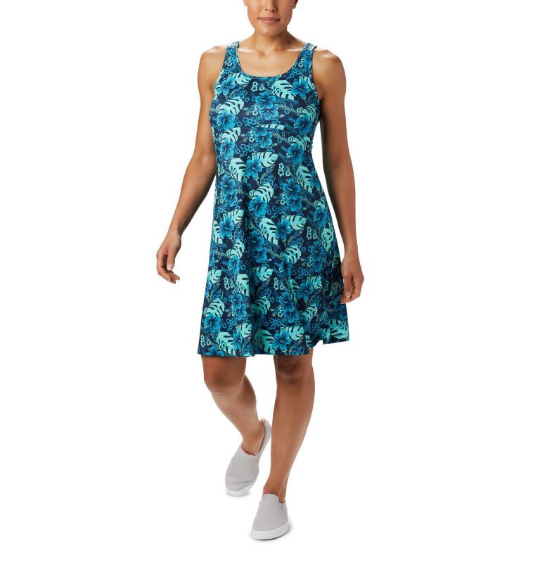 Blue Women's Columbia PFG Freezer III Dresses | PKEFGH-965 - Columbia Outlet Online