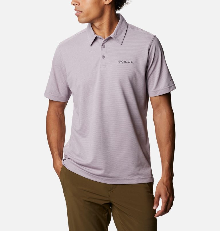 Grey Men's Columbia Pique Polo | JRWGZV-730 - Columbia Outlet Online