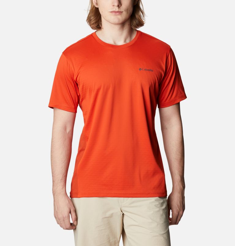 Yellow Grey Men's Columbia Zero Ice Cirro-Cool T-Shirt | YMONBR-184 - Columbia Outlet Online