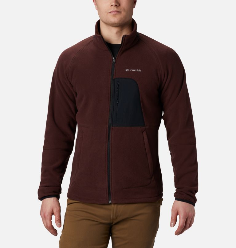 Red Black Men's Columbia Rapid Expedition Fleece Jacket | RSEIJG-935 - Columbia Outlet Online