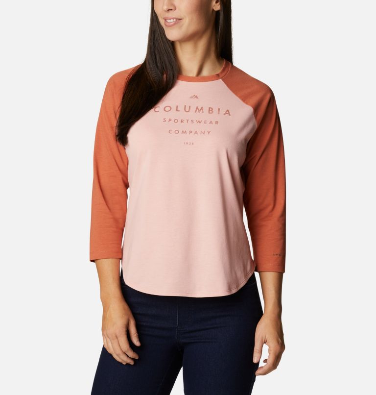 Orange Women's Columbia Sun Trek T-Shirt | EFBSNX-476 - Columbia Outlet Online