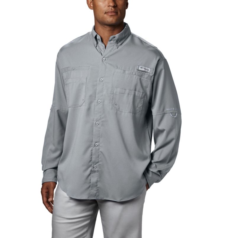 Pink Men's Columbia PFG Tamiami II Fishing Shirts | DSKCVO-075 - Columbia Outlet Online