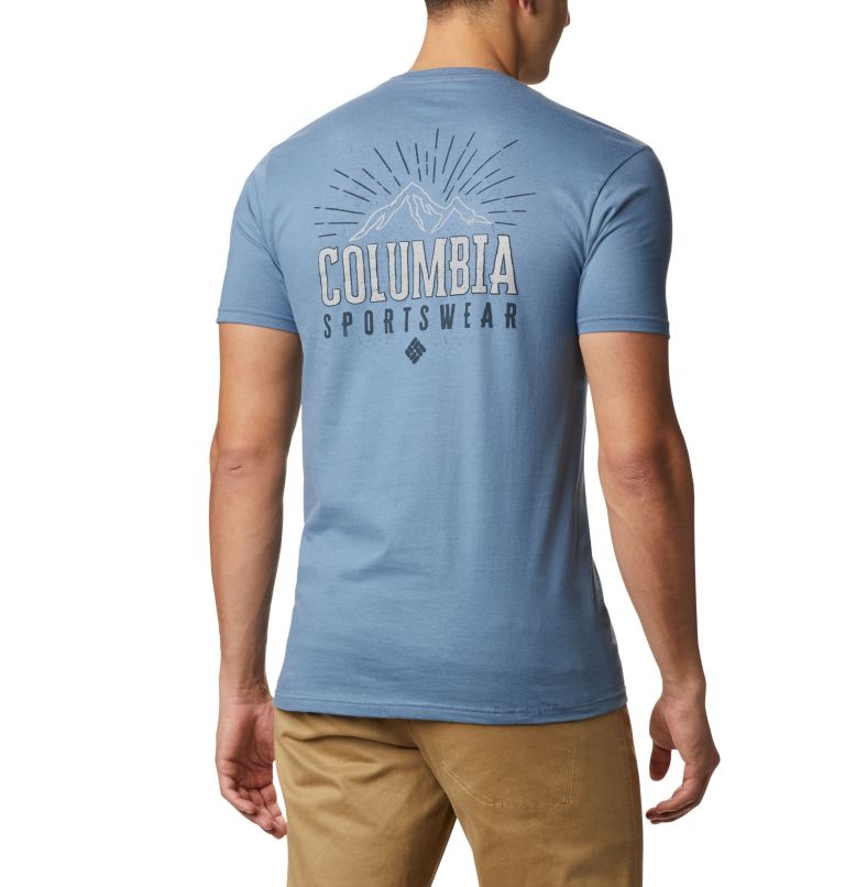 Blue Men's Columbia PHG T-Shirt | XFHDRT-875 - Columbia Outlet Online
