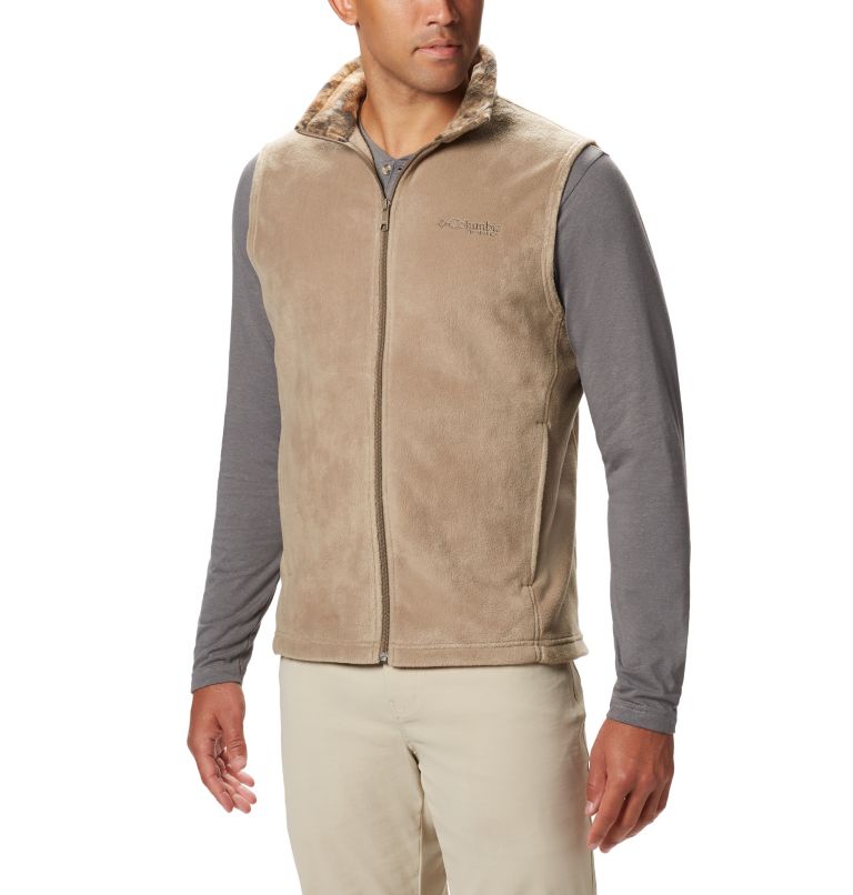Grey Men's Columbia PHG Vest | ZKQWDF-938 - Columbia Outlet Online