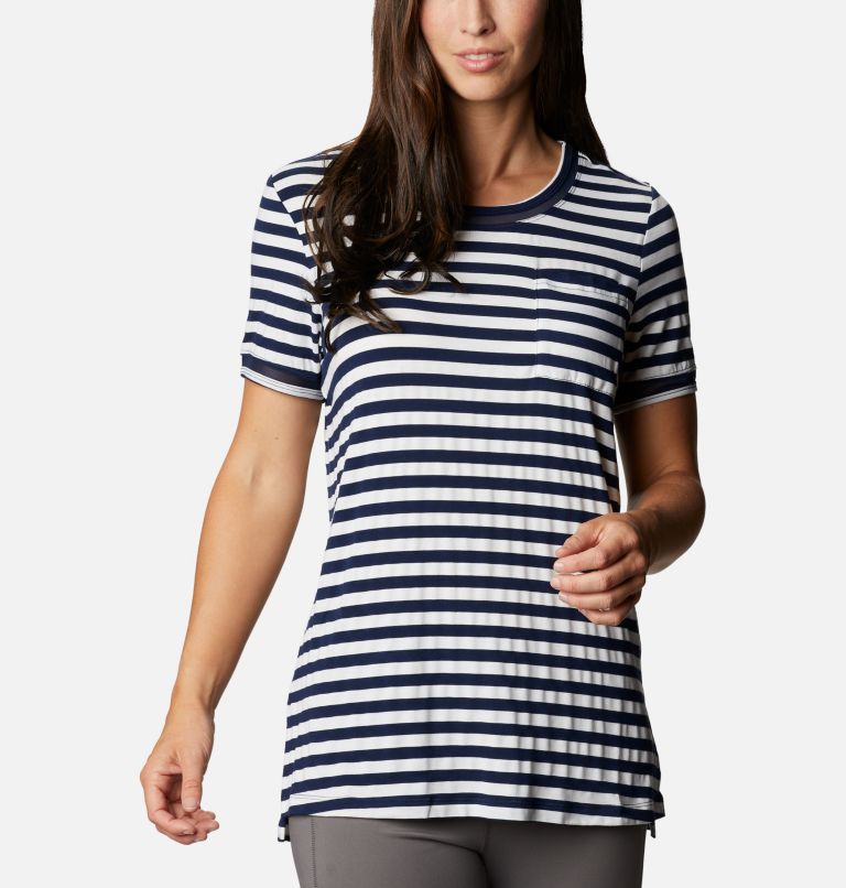Red Women's Columbia Slack Water T-Shirt | PNBRHO-730 - Columbia Outlet Online