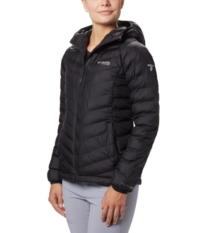 Black Women's Columbia Snow Country Hooded Jacket | UXLJIC-467 - Columbia Outlet Online