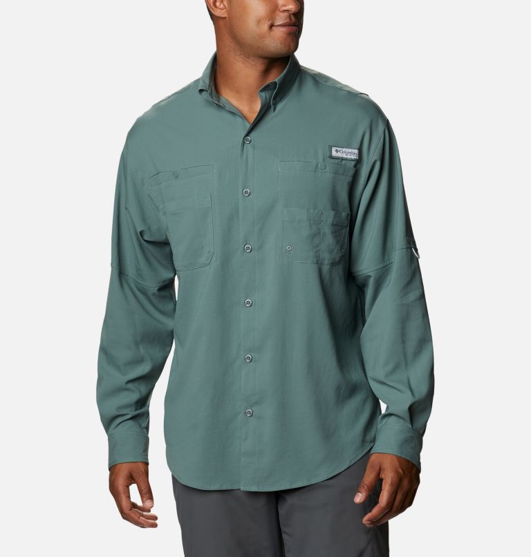 Pink Men's Columbia PFG Tamiami II Fishing Shirts | DSKCVO-075 - Columbia Outlet Online
