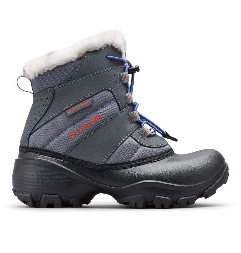 Grey Red Kids' Columbia Rope Tow Waterproof Boots | BZKSPW-879 - Columbia Outlet Online