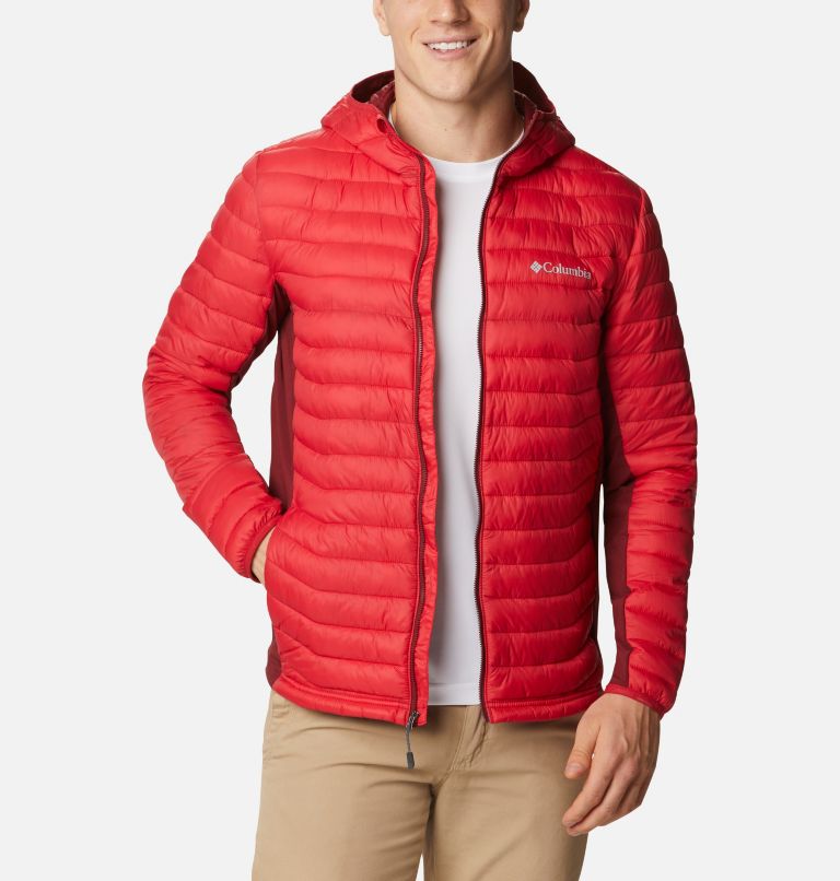 Blue Men's Columbia Powder Pass Hooded Jacket | BPFSWI-195 - Columbia Outlet Online
