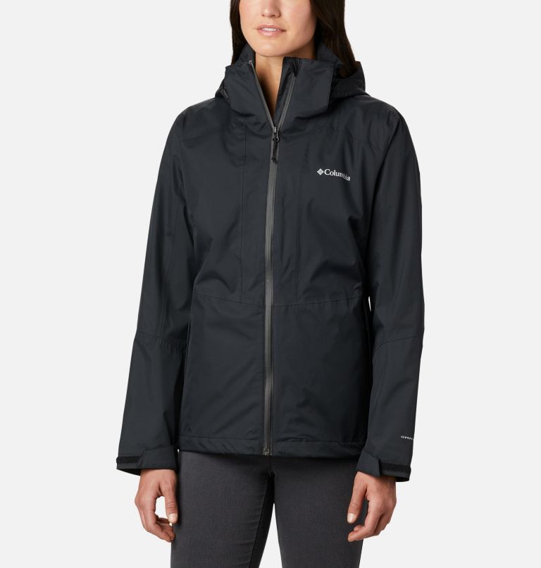 Black Women's Columbia Windgates Rain Jacket | OMEWQU-054 - Columbia Outlet Online