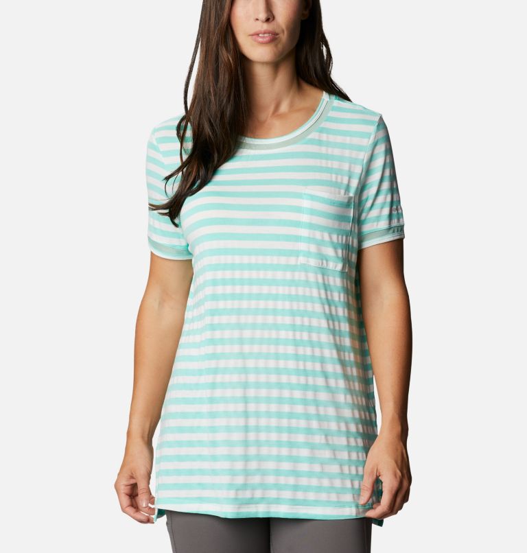 Red Women's Columbia Slack Water T-Shirt | PNBRHO-730 - Columbia Outlet Online