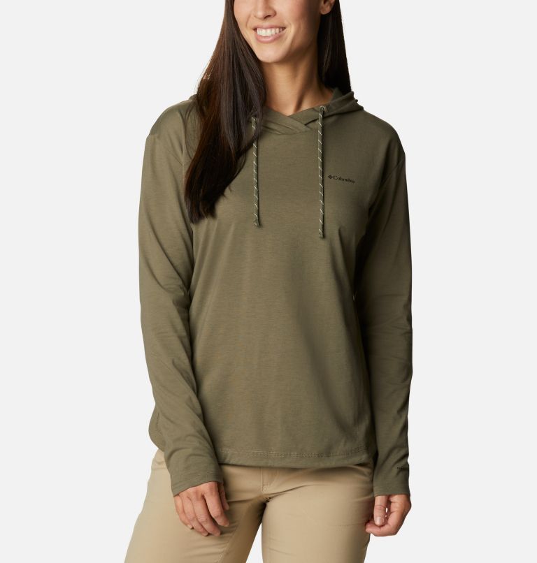Green Women's Columbia Sun Trek Hoodies | TLNBYD-312 - Columbia Outlet Online