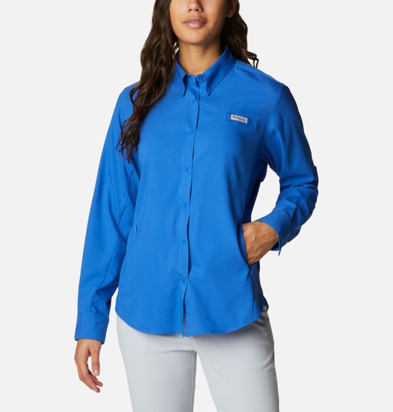 Blue Women's Columbia PFG Tamiami II Shirts | GJKHTV-843 - Columbia Outlet Online