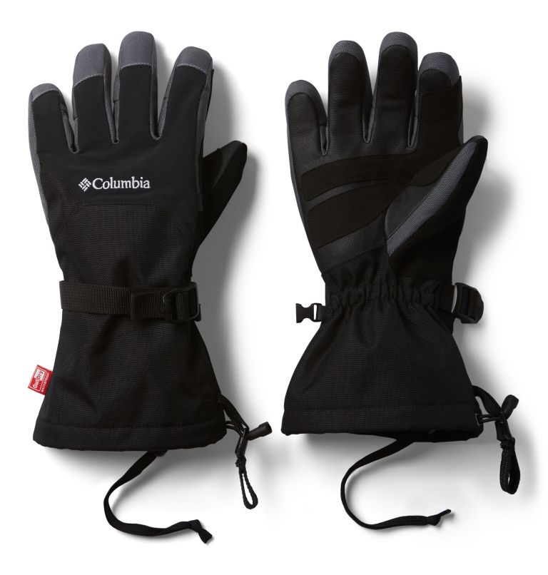 Black Men's Columbia Inferno Range Gloves | LAKTZR-319 - Columbia Outlet Online