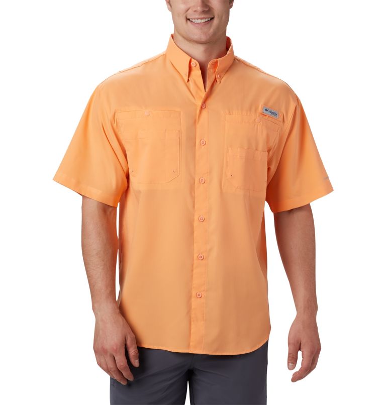 Pink Men's Columbia PFG Tamiami II Fishing Shirts | DSKCVO-075 - Columbia Outlet Online