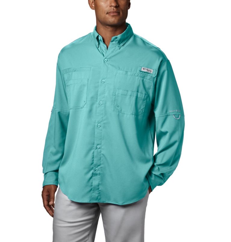 Pink Men's Columbia PFG Tamiami II Fishing Shirts | DSKCVO-075 - Columbia Outlet Online