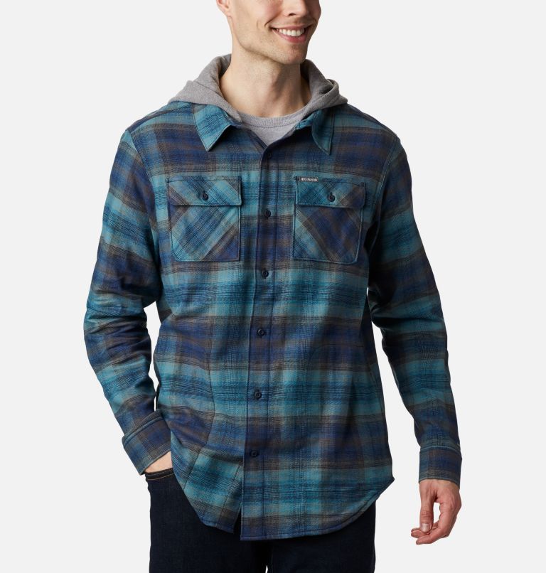 Blue Men's Columbia Flare Gun Shirts | OMAJYV-052 - Columbia Outlet Online