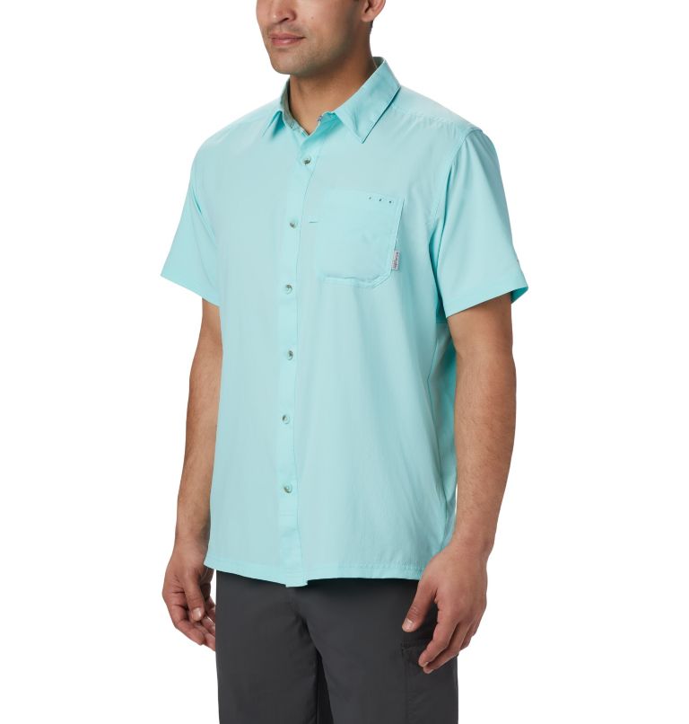 Red Men's Columbia PFG Slack Tide Shirts | UJELBR-345 - Columbia Outlet Online