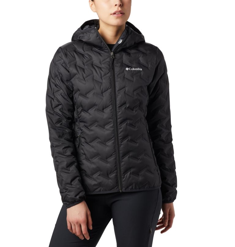 Black Women's Columbia Delta Ridge Down Jacket | VZEPWT-873 - Columbia Outlet Online