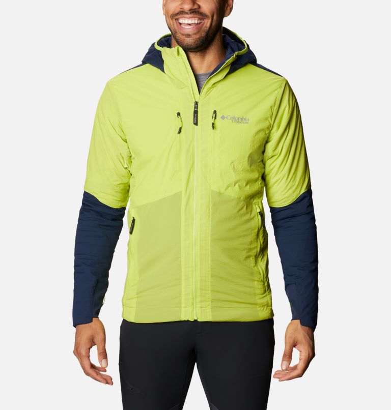 Yellow Navy Men's Columbia Peak Pursuit Ski Jacket | JABZLC-587 - Columbia Outlet Online