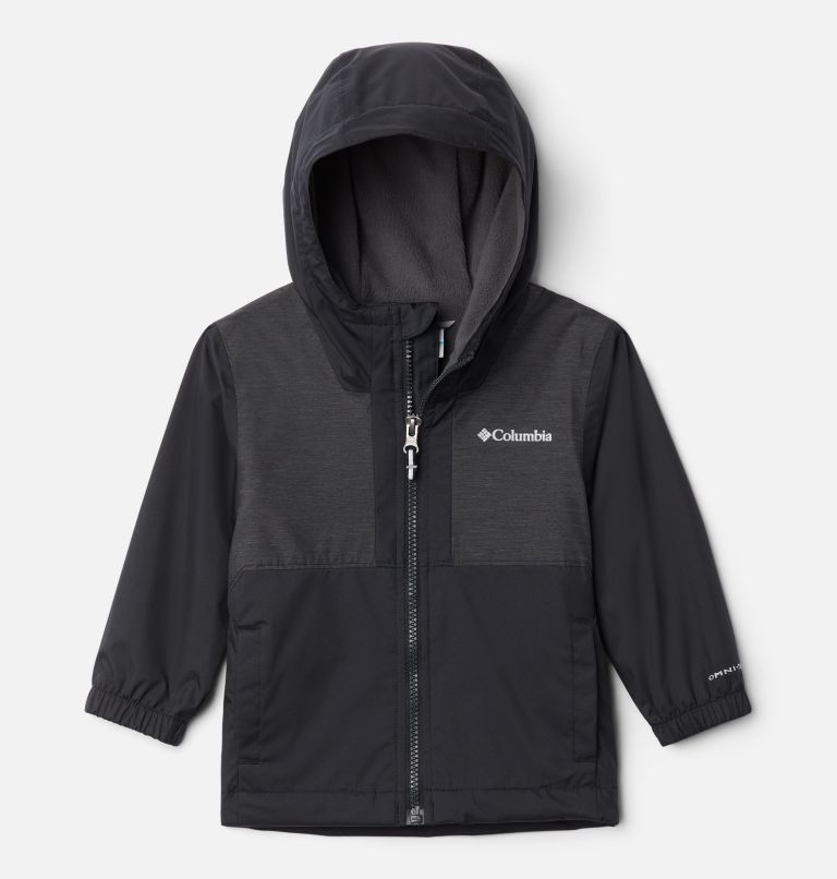 Grey Black Kids' Columbia Rainy Trails Fleece Jacket | IRBVAW-125 - Columbia Outlet Online