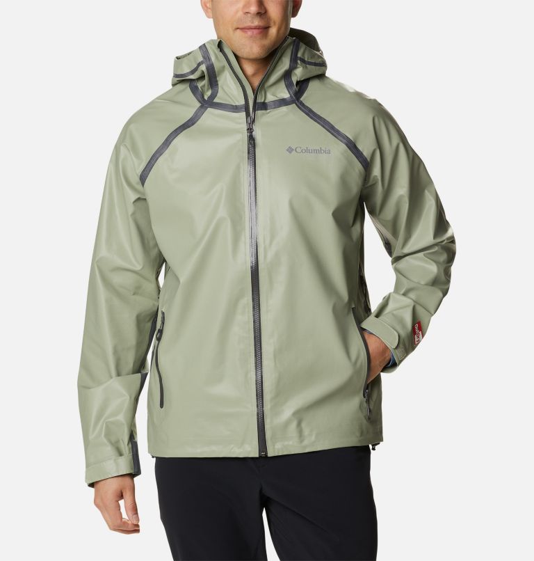 Green Men's Columbia OutDry Rain Jacket | XSOLFU-916 - Columbia Outlet Online