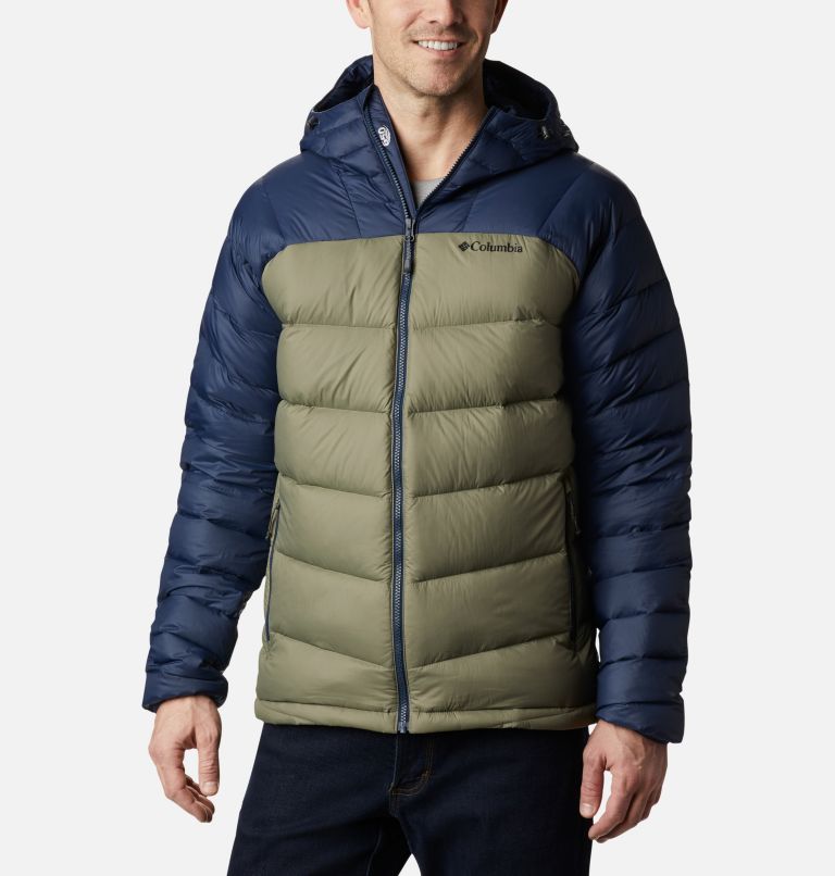 Green Navy Men's Columbia Centennial Creek Down Jacket | GIEXTC-543 - Columbia Outlet Online