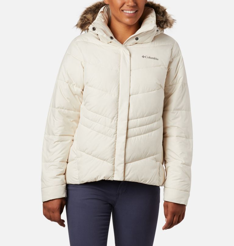 White Women's Columbia Peak to Park Insulated Jacket | SYERDA-356 - Columbia Outlet Online