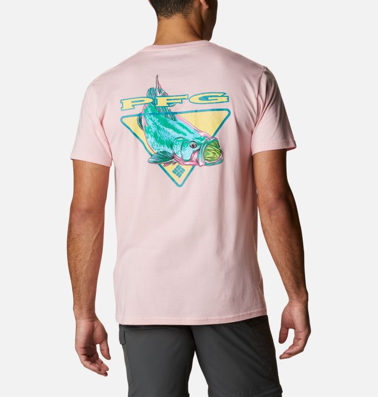 Navy Men's Columbia PFG T-Shirt | PVRZGT-931 - Columbia Outlet Online