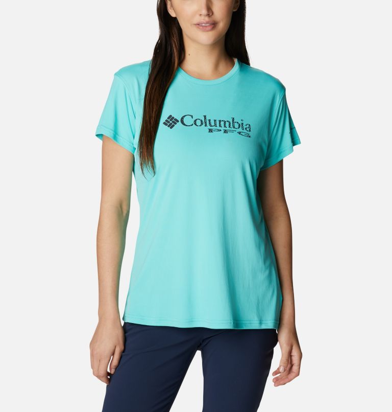 Grey Women's Columbia PFG Respool T-Shirt | THFMYW-831 - Columbia Outlet Online