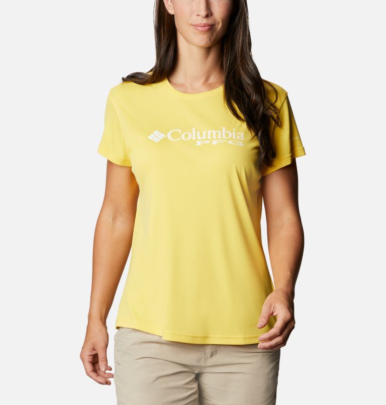 Grey Women's Columbia PFG Respool T-Shirt | THFMYW-831 - Columbia Outlet Online