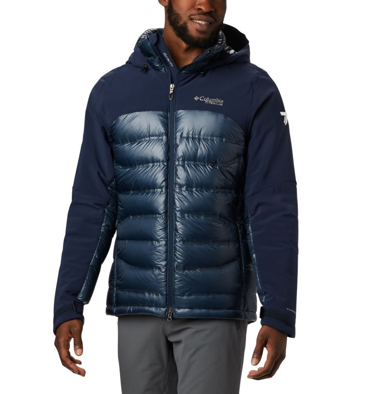 Navy Men's Columbia Heatzone 1000 Ski Jacket | QVLIZO-186 - Columbia Outlet Online