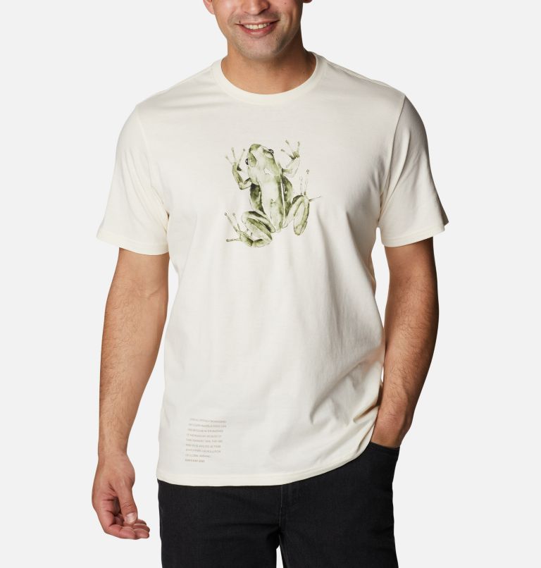 White Orange Men's Columbia Clarkwal T-Shirt | DYBJOQ-794 - Columbia Outlet Online