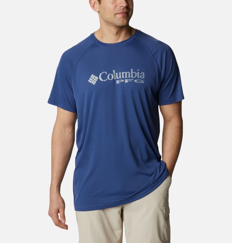 Grey Men's Columbia PFG Respool T-Shirt | NRXBDQ-543 - Columbia Outlet Online