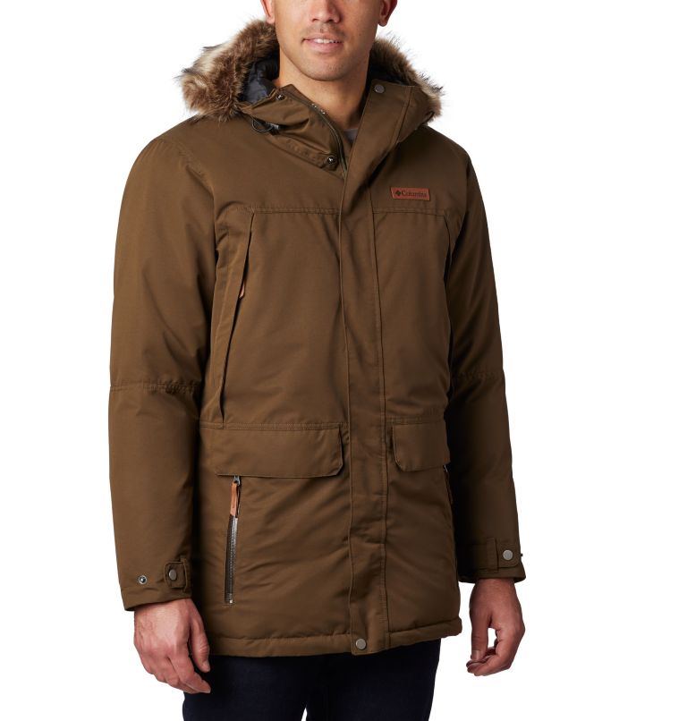 Olive Green Men's Columbia South Canyon Parkas | WSBEHV-216 - Columbia Outlet Online