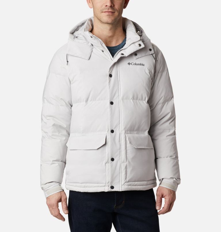 Black Men's Columbia Rockfall Down Jacket | ECZKWT-682 - Columbia Outlet Online