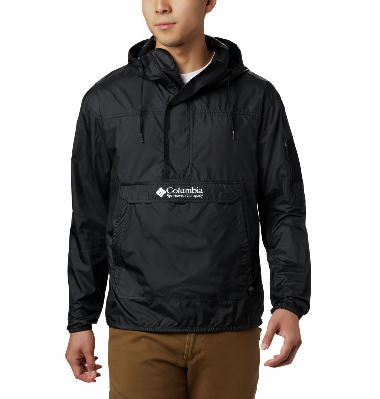 Black Men's Columbia Challenger Windbreaker | ALNUXK-374 - Columbia Outlet Online