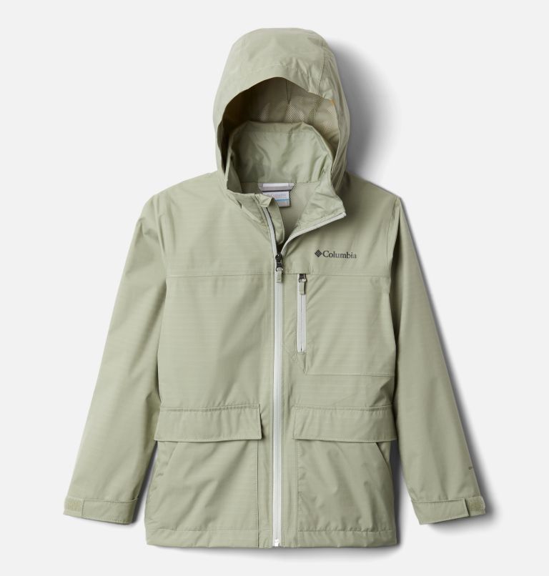 Green Kids' Columbia Vedder Park Rain Jacket | HQTLOU-651 - Columbia Outlet Online
