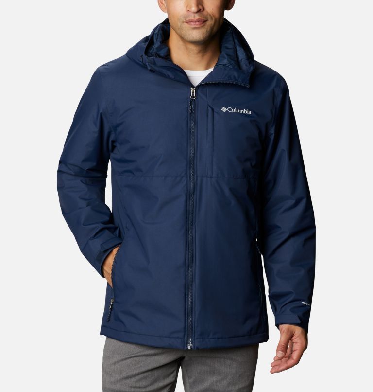 Navy Men's Columbia Ridge Gates Interchange 3 In 1 Jacket | WUAMED-465 - Columbia Outlet Online
