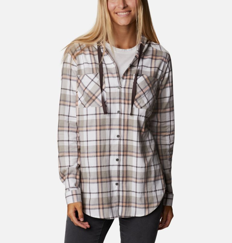 Green Women's Columbia Anytime Shirts | ABGCZW-579 - Columbia Outlet Online